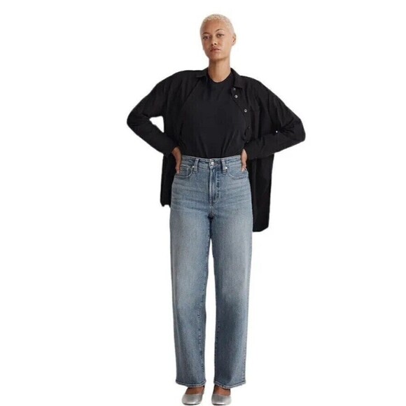 Madewell The Curvy Perfect Vintage Wide-Leg Jean Size 32P - Picture 1 of 7